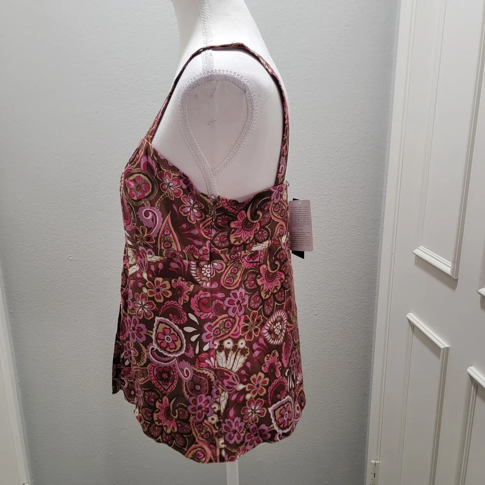 INC International Concepts Pink Floral Blouse - Picture 3 of 5